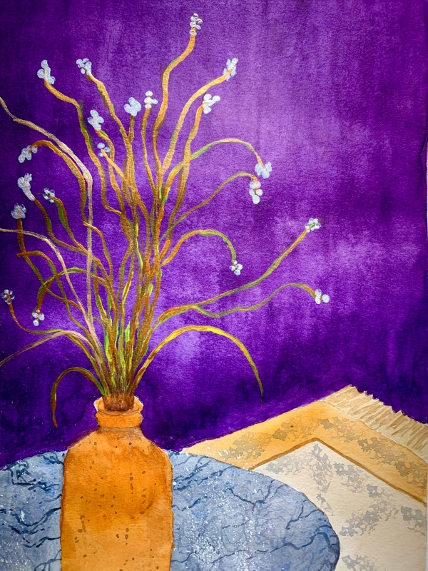 Dried Crocosmia by artist K June Baker